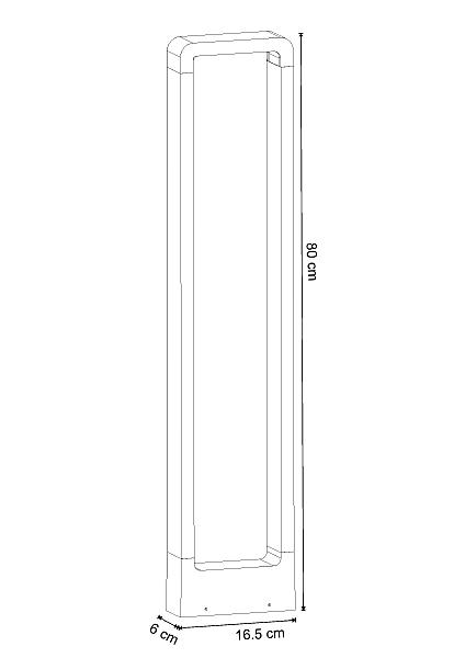 Уличный наземный светильник Trapezio A2080PA-1BK