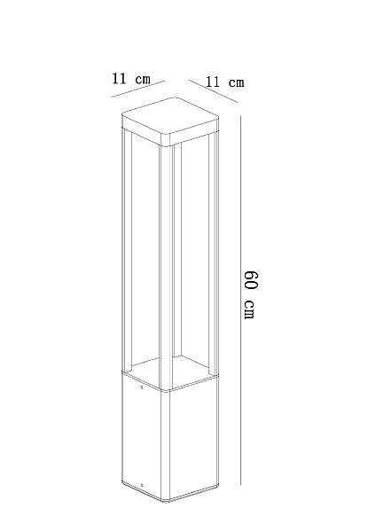Уличный наземный светильник Pherkad A2726PA-1BK