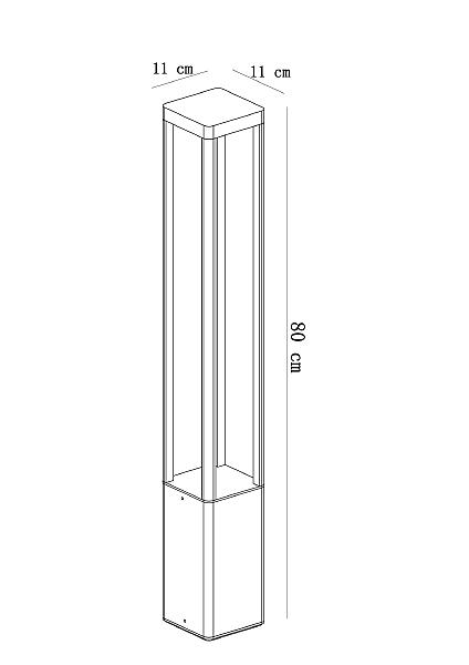 Уличный наземный светильник Pherkad A2728PA-1BK