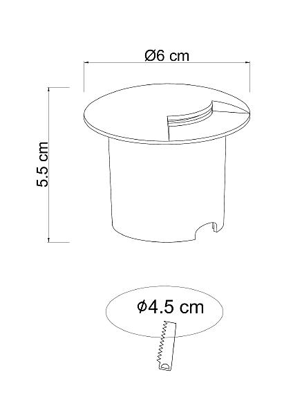 Уличный встраиваемый Piazza A3221IN-1BK