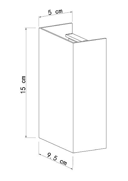 Уличный настенный светильник Algol A5640AL-2WH