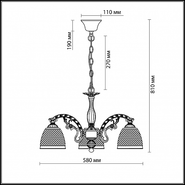 Подвесная люстра Odeon Light MASALA 2868/3