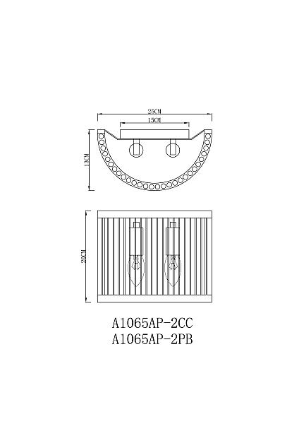 Настенное бра Anetta A1065AP-2CC