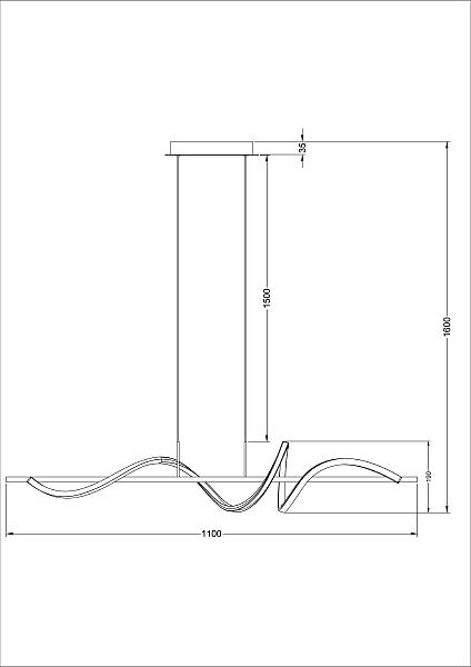 Подвесная люстра Twisted A4587SP-30BK