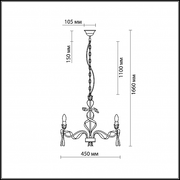 Люстра для детской Esteli 2527/3