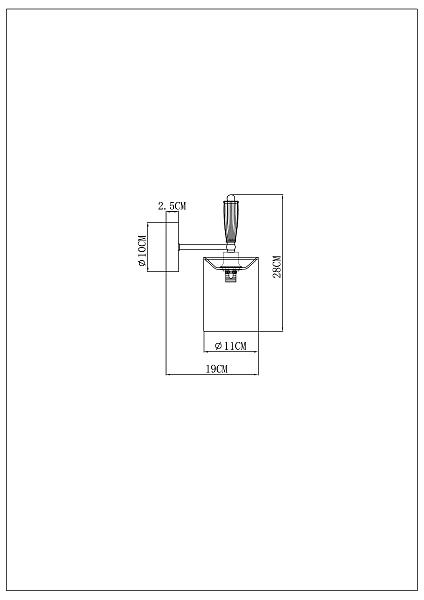 Настенное бра Waverley A4102AP-1PB