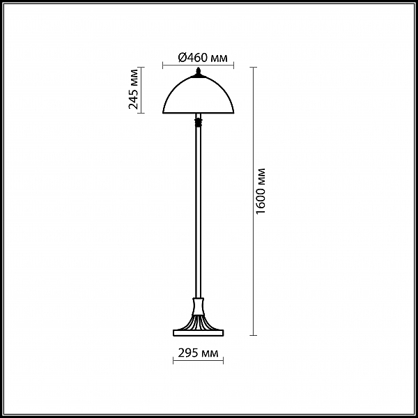 Торшер Odeon Light  FLORA 2268/2F