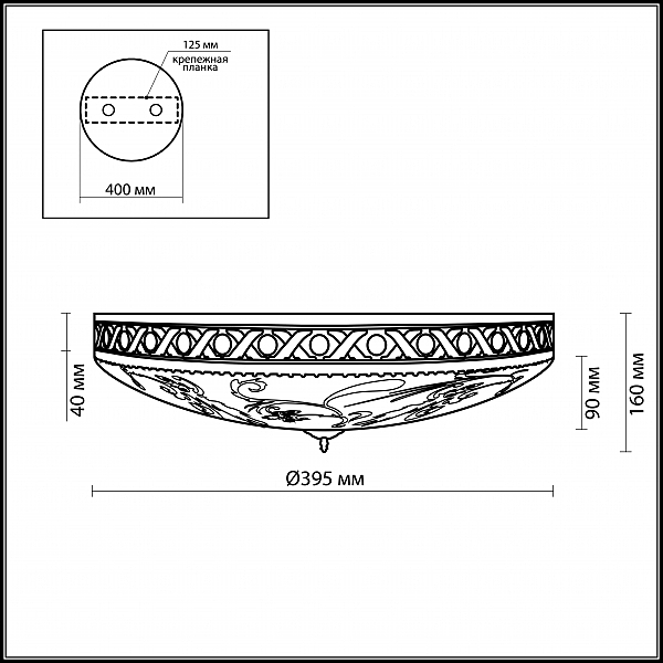 Потолочная люстра Wesli 2547/3