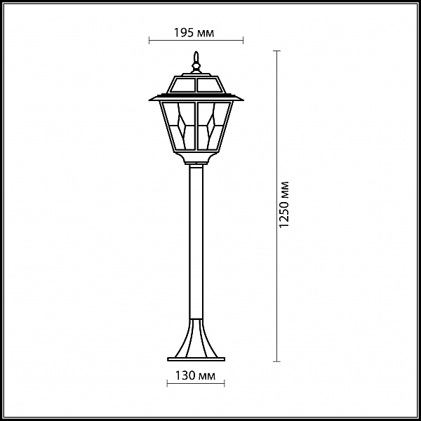 Уличный фонарный столб Odeon Light  OUTER 2318/1F