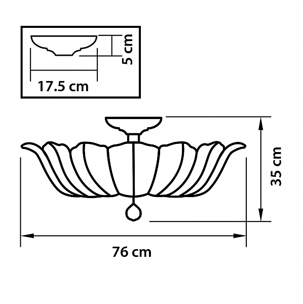 Потолочная люстра Riccio 705162