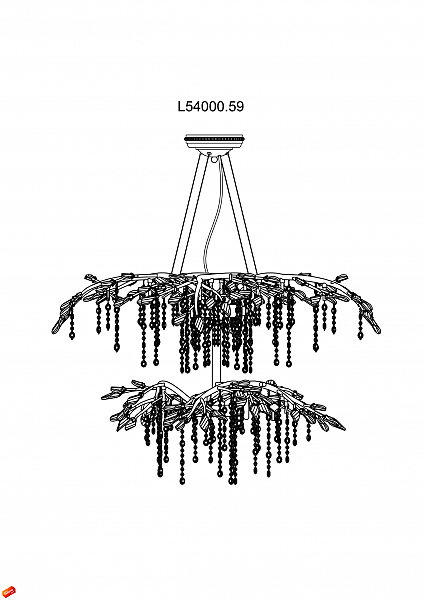 Подвесная люстра Garden L54000.59