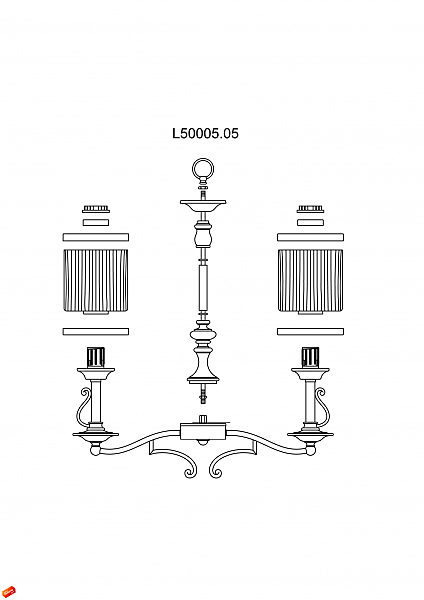 Подвесная люстра YORK L50005.05