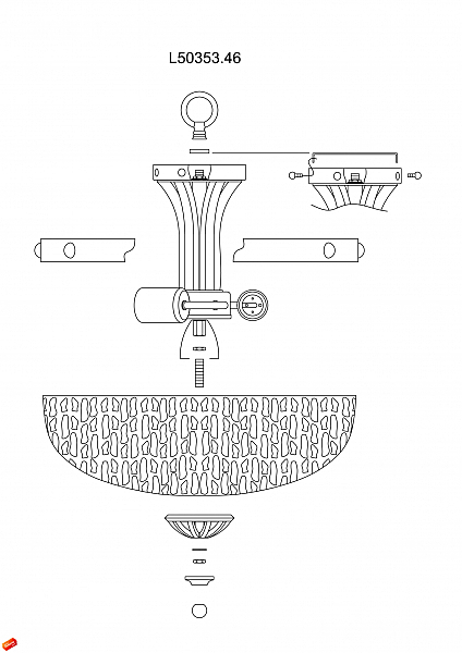Светильник потолочный FORT L50353.46