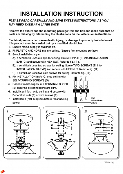 Светильник подвесной TORINO L57701.08