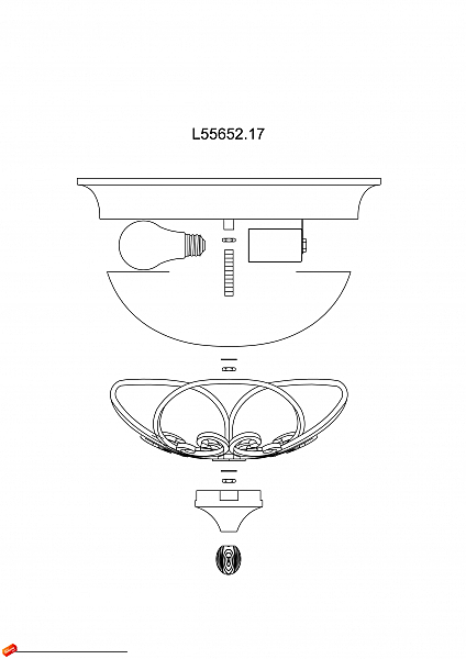 Светильник потолочный FILANTE L55652.17