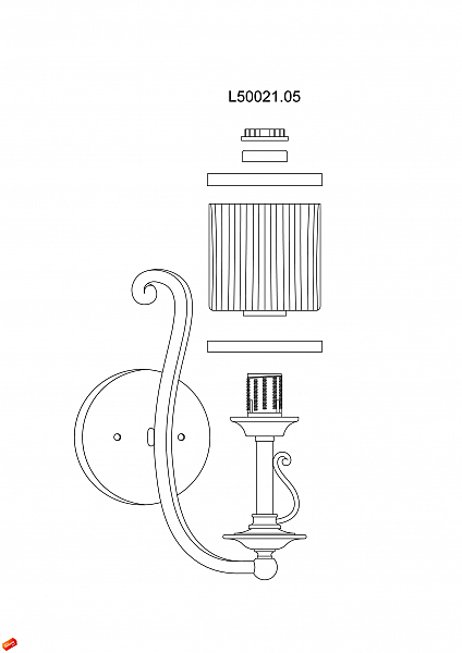 Настенное бра YORK L50021.05