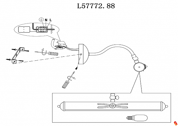 Подсветка для картин TORINO L57772.88