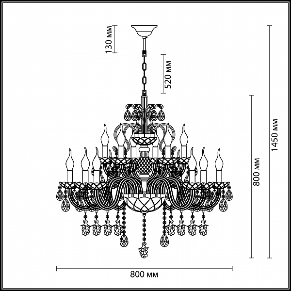 Подвесная люстра Bocciolo 3946/15