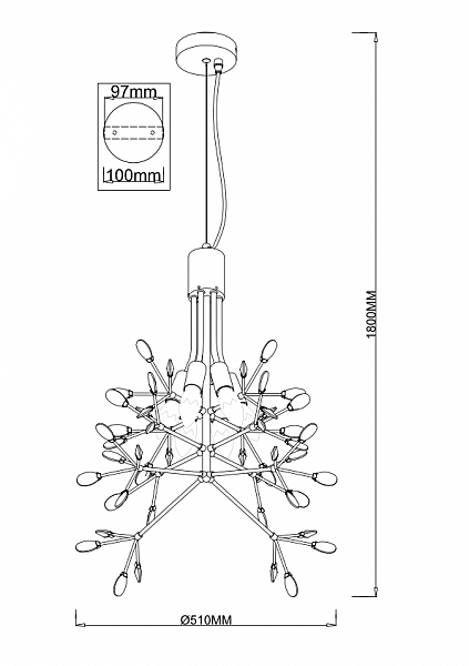Подвесная люстра Trisha 1278/6