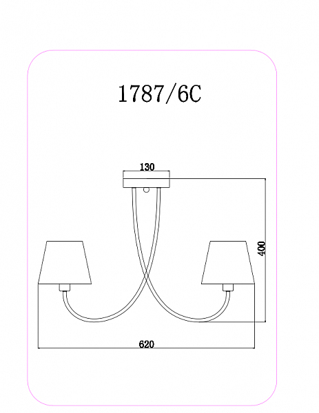 Потолочная люстра Mikele 1787/6C