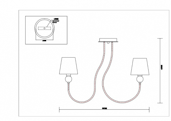 Потолочная люстра Piano 1285/5
