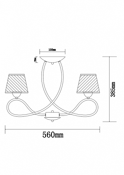 Потолочная люстра Lori 1271/5C
