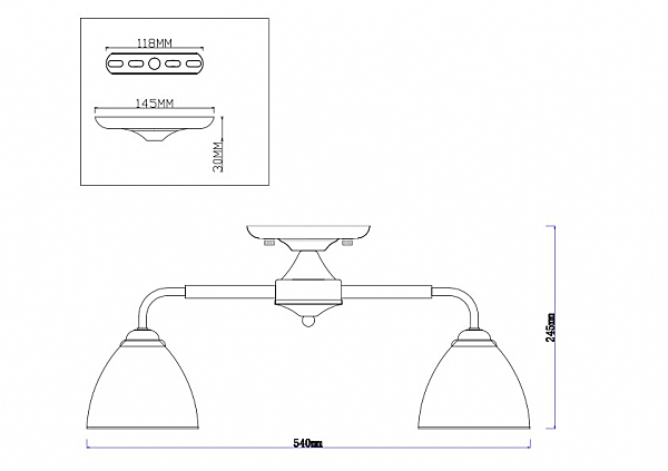 Потолочная люстра Westa 3111/5C