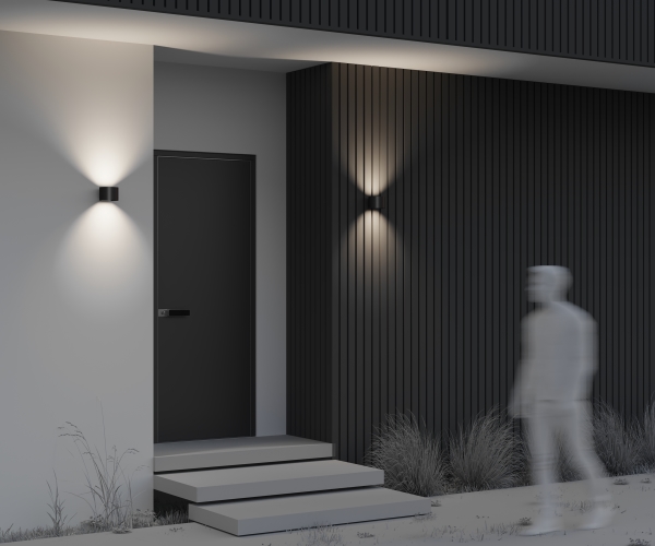 Уличный настенный светильник Fulton O573WL-L6B