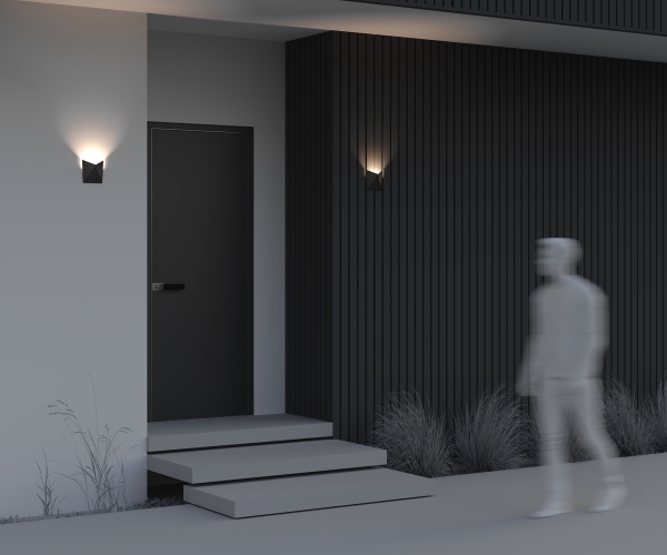 Уличный настенный светильник Beekman O802WL-L7B