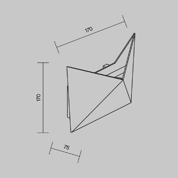 Уличный настенный светильник Beekman O802WL-L7B
