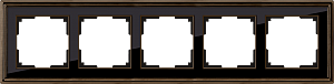 Рамка Palacio бронза/черный WL17-Frame-05/ Рамка на 5 постов (бронза/черный)