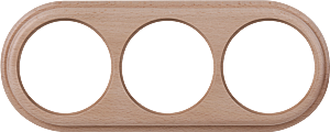 Рамка Werkel WL15-frame-03 / Рамка на 3 поста (светлый бук)