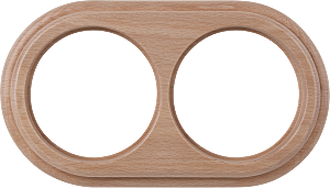 Рамка Werkel WL15-frame-02 / Рамка на 2 поста (светлый бук)