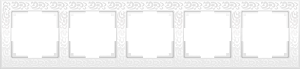 Рамка Flock WL05-Frame-05-white / Рамка на 5 постов (белый)