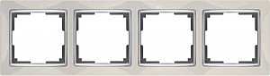 Рамка Snabb WL03-Frame-04-ivory /Рамка на 4 поста (слоновая кость)