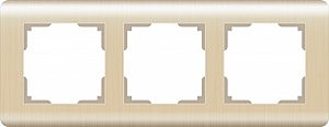 Рамка Stream WL12-Frame-03 / Рамка на 3 поста (шампань)