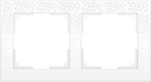 Рамка Flock WL05-Frame-02-white / Рамка на 2 поста (белый)