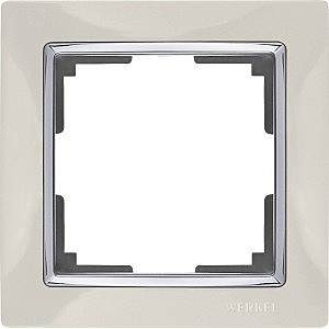 Рамка Snabb WL03-Frame-01-ivory/ Рамка на 1 пост (слоновая кость)