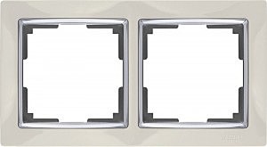 Рамка Snabb WL03-Frame-02-ivory /Рамка на 2 поста (слоновая кость)