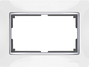 Рамка Snabb WL03-Frame-01-DBL-white / Рамка для двойной розетки (белый)