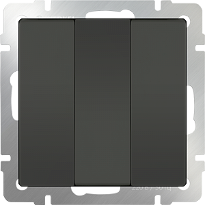 Выключатель Серо-коричневый WL07-SW-3G/Выключатель трехклавишный (серо-коричневый)