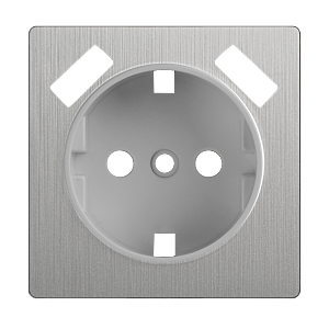 Накладки на механизм Серебряный рифленый WL09-USB-CP/ Накладка для розетки USB (cеребряный рифленый)