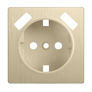 Накладки на механизм Шампань рифленый WL10-USB-CP/ Накладка для розетки USB (шампань рифленый)