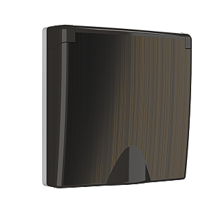 Накладки на механизм Накладка Бронза WL12-SKGSC-IP44-CP/ Накладка для розетки IP44 с крышкой (бронзовый)