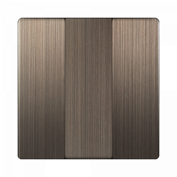 Накладки на механизм Накладка Бронза WL12-SW-3G-CP/ Набор клавиш для выключателя трехклавишного (бронзовый)