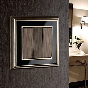 Накладки на механизм Накладка Бронза WL12-SW-3G-CP/ Набор клавиш для выключателя трехклавишного (бронзовый)