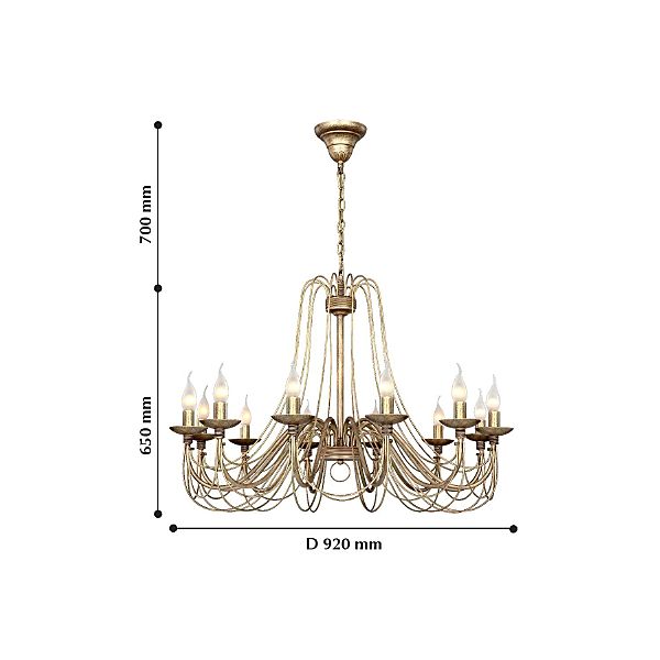 Подвесная люстра Chateau 2163-12P