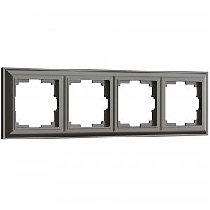 Рамка Fiore WL14-Frame-04/ Рамка на 4 поста (серо-коричневый)