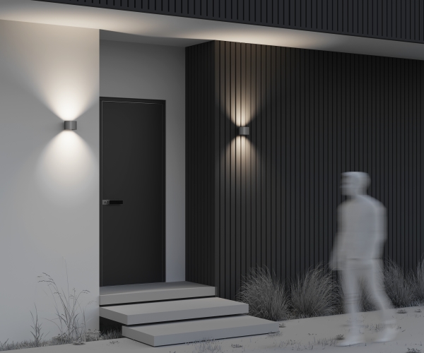 Уличный настенный светильник Fulton O573WL-L6GR