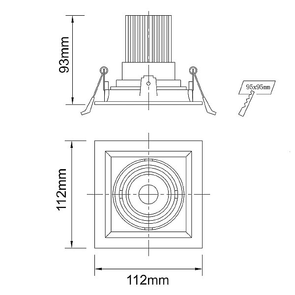 Встраиваемый светильник Круз 637016101